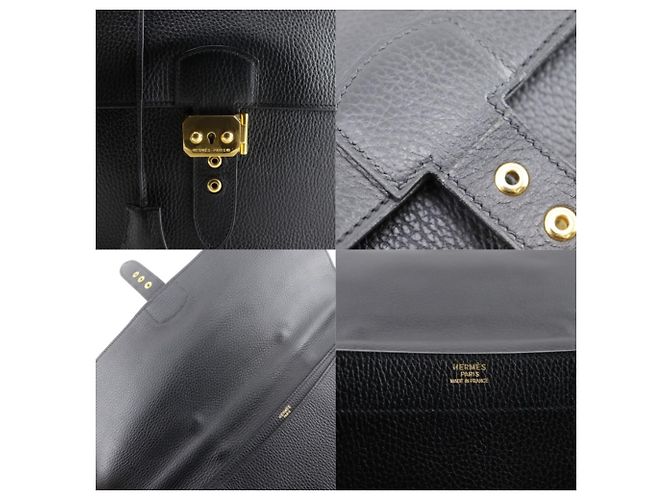 Hermès Hermes Sac A Depeche 41 Business Bag Negro - vista 14