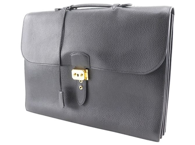 Hermès Hermes Sac A Depeche 41 Business Bag Negro - vista 2