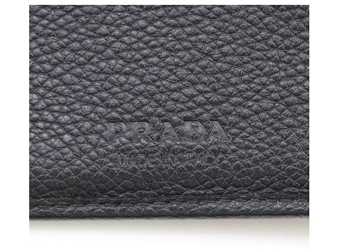 Prada Bi-fold Wallet 2MO513 in Black Leather - view 13