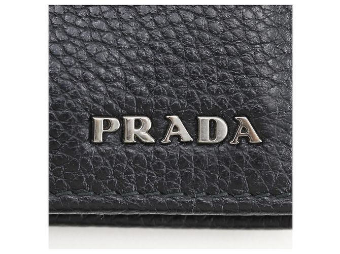 Prada Bi-fold Wallet 2MO513 in Black Leather - view 14