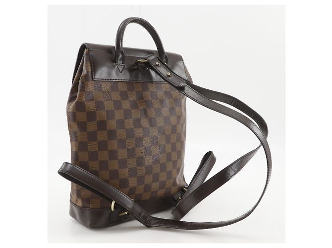 Zaino Louis Vuitton Soho Marrone Damier ebene - vista 3