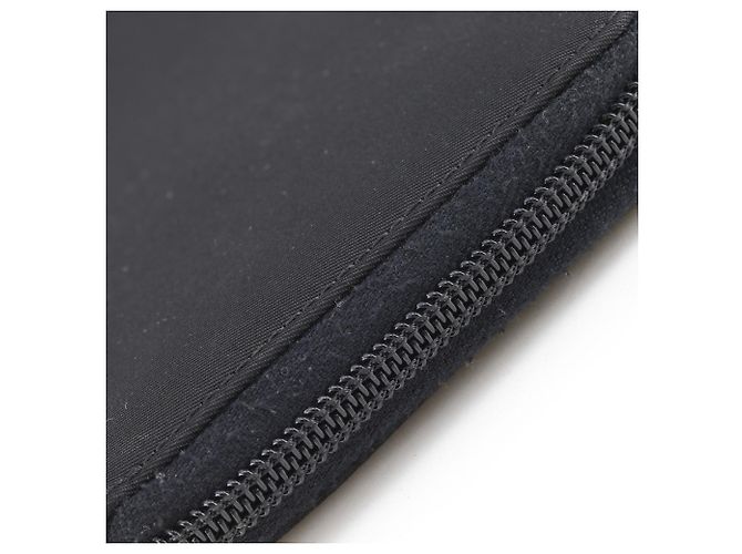 Prada M506 Nylon Reißverschluss-Langgeldbörse Schwarz - Ansicht 13