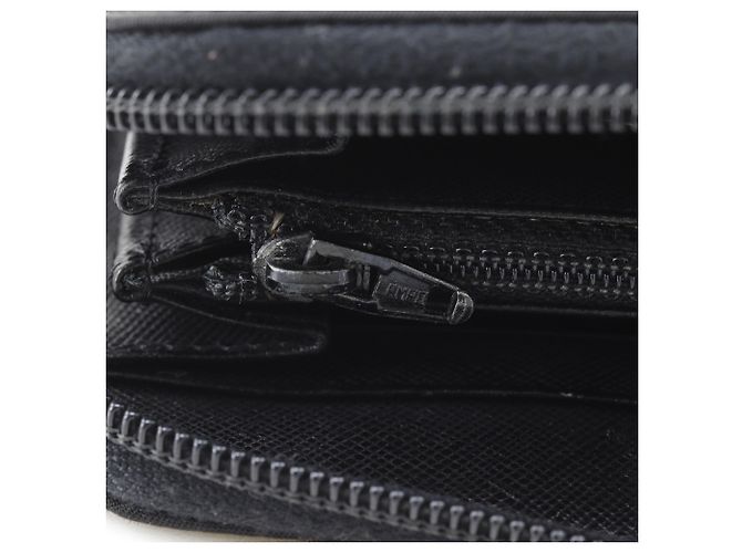 Prada M506 Nylon Reißverschluss-Langgeldbörse Schwarz - Ansicht 14