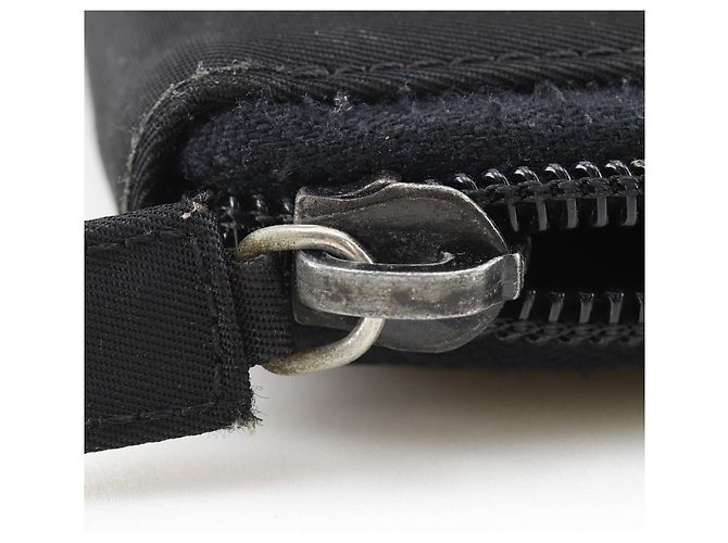 Prada M506 Nylon Reißverschluss-Langgeldbörse Schwarz - Ansicht 15