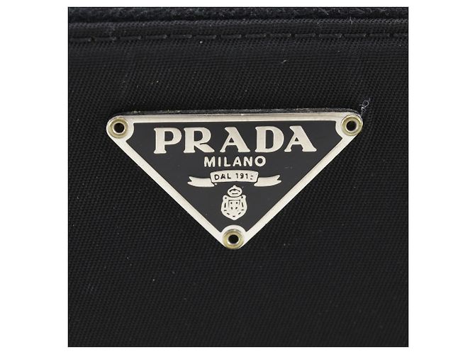 Prada M506 Nylon Reißverschluss-Langgeldbörse Schwarz - Ansicht 16