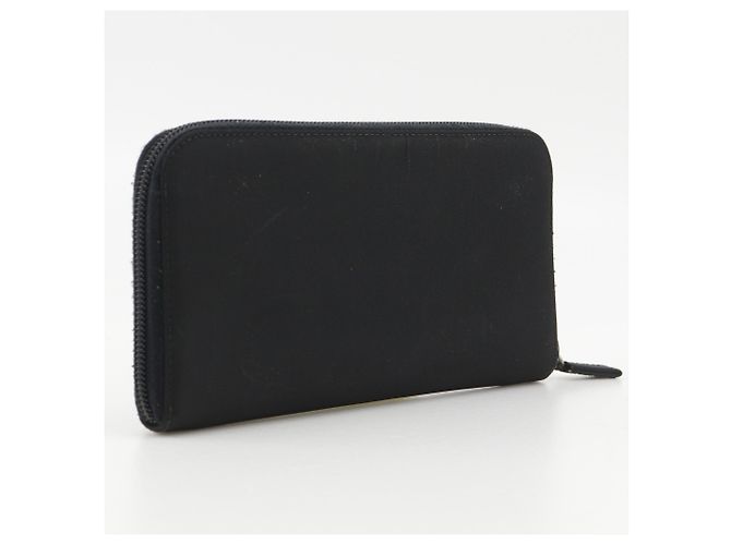 Prada M506 Nylon Reißverschluss-Langgeldbörse Schwarz - Ansicht 3