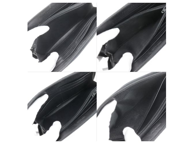 Prada M506 Nylon Reißverschluss-Langgeldbörse Schwarz - Ansicht 7