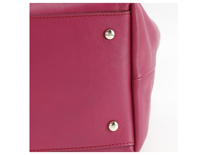 Tod's Pink Leder Blumen Tote Bag - Ansicht 10