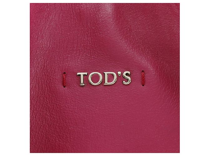 Tod's Pink Leder Blumen Tote Bag - Ansicht 16