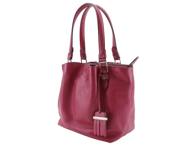 Tod's Pink Leder Blumen Tote Bag - Ansicht 2