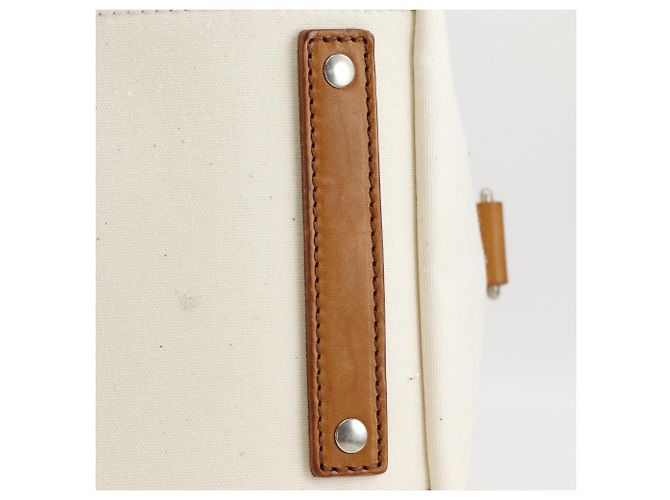 Borsa Boston in tela Off-White Gucci Bianco sporco - vista 13