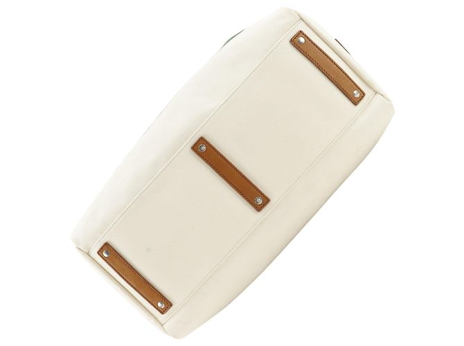 Borsa Boston in tela Off-White Gucci Bianco sporco - vista 15