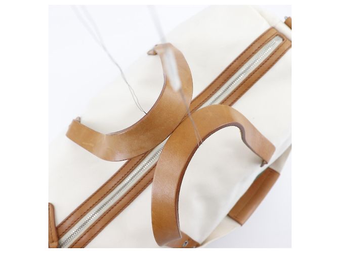 Borsa Boston in tela Off-White Gucci Bianco sporco - vista 5