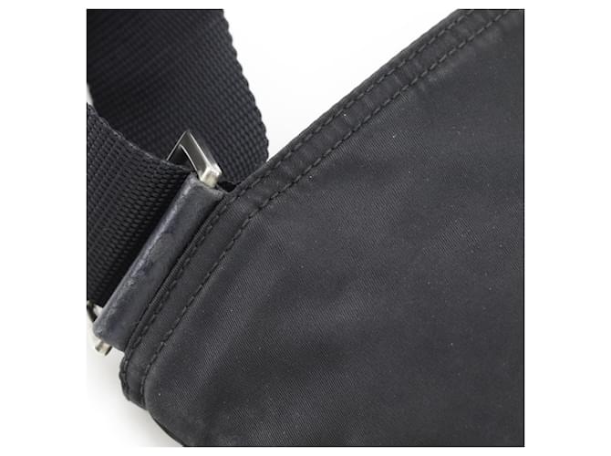 Borsa a tracolla in nylon nero Prada - vista 10
