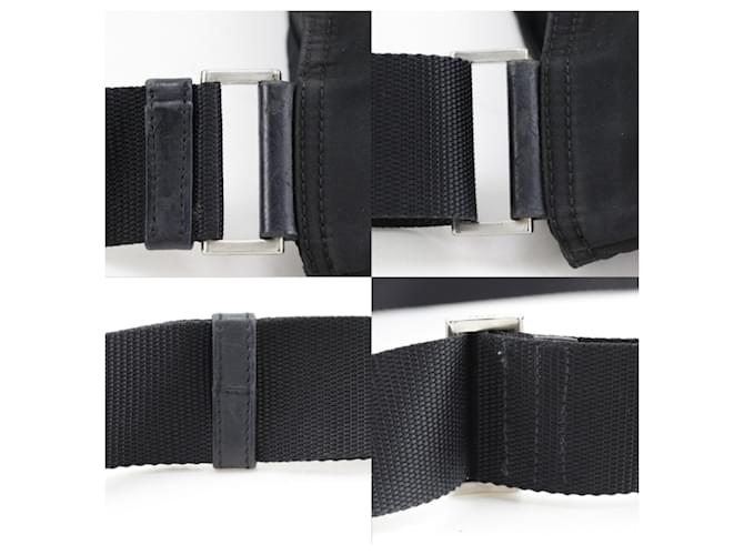 Borsa a tracolla in nylon nero Prada - vista 12