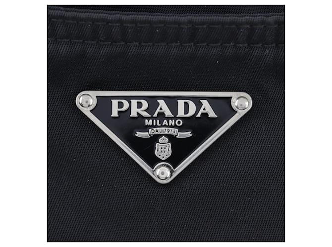 Borsa a tracolla in nylon nero Prada - vista 14