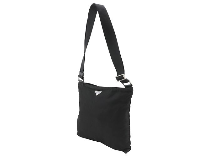 Borsa a tracolla in nylon nero Prada - vista 2