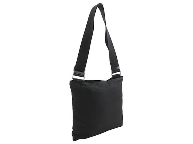 Borsa a tracolla in nylon nero Prada - vista 3