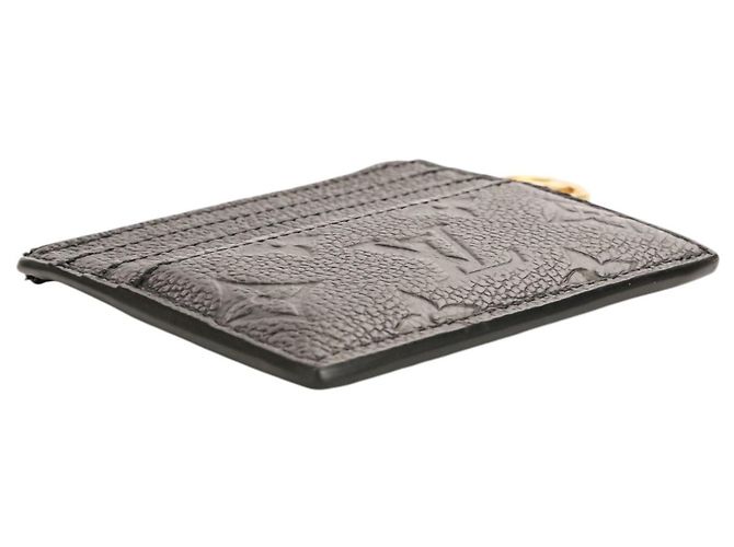 Tarjetero Monogram Empreinte Louis Vuitton en negro - vista 3