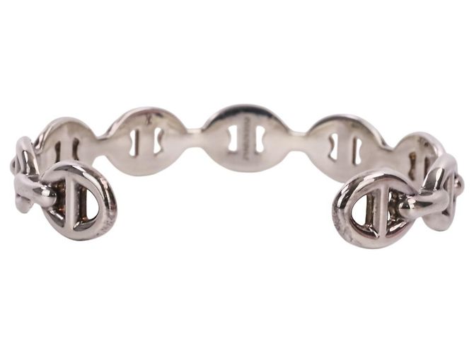 Hermès Hermes Chaine d'Ancre Enchainee Bracciale con Charm in Argento 925 - vista 4