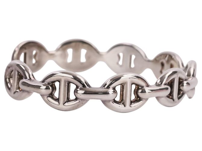 Hermès Hermes Chaine d'Ancre Enchainee Bracciale con Charm in Argento 925 - vista 5