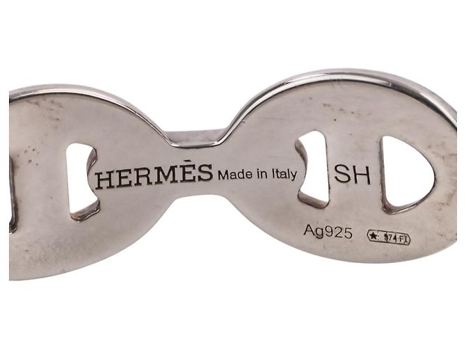 Hermès Hermes Chaine d'Ancre Enchainee Bracciale con Charm in Argento 925 - vista 8