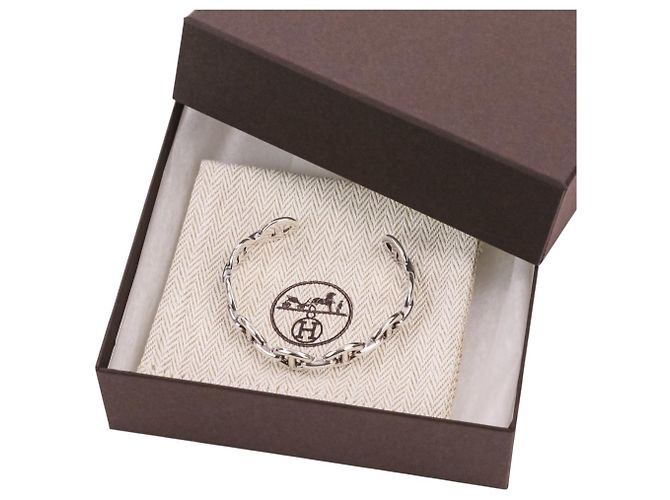Hermès Hermes Chaine d'Ancre Enchainee Bracciale con Charm in Argento 925 - vista 9