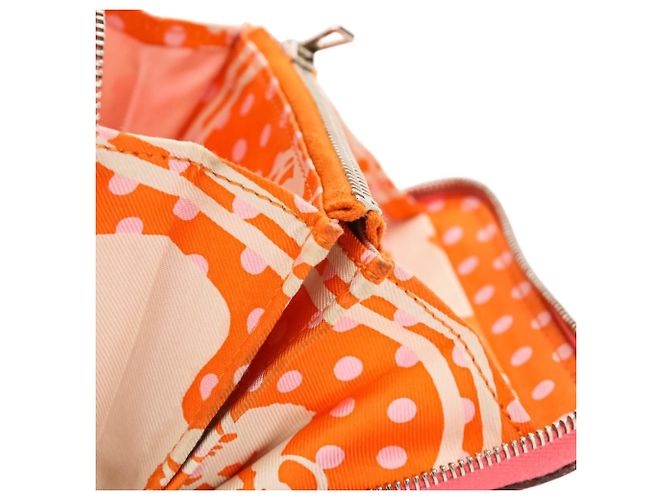 Hermès Cartera compacta de seda Azap Hermes Rosa - vista 12