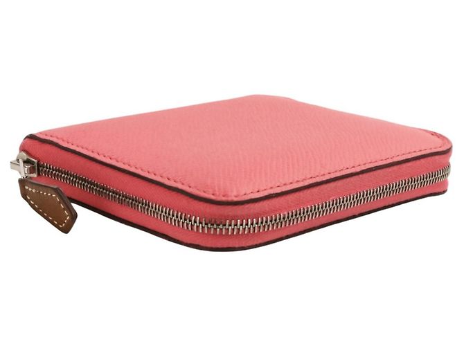 Hermès Cartera compacta de seda Azap Hermes Rosa - vista 4