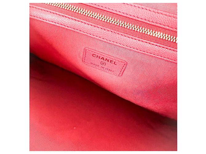 Pochette iPad Chanel Trapuntata Caviar Large Rosso - vista 5