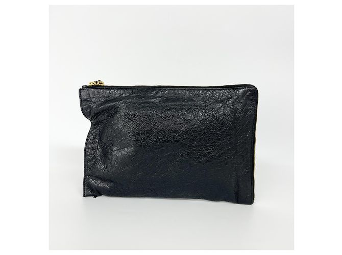 Pochette Balenciaga Classic City Clip in pelle Medium - vista 3
