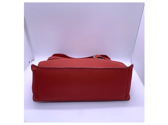 Borsa Hermès Etribelt in pelle - Rossa Rosso - vista 6
