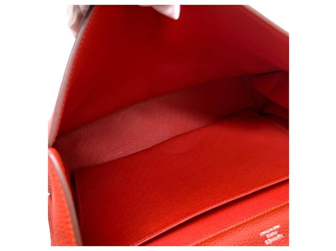Borsa Hermès Etribelt in pelle - Rossa Rosso - vista 8