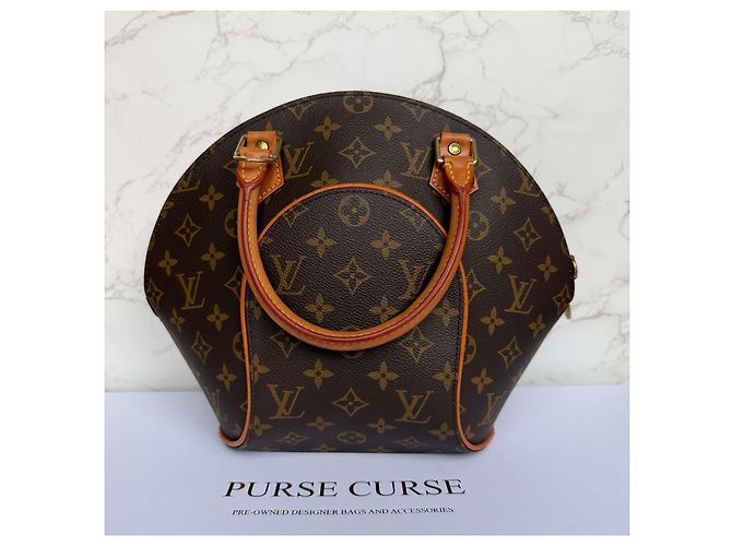 Louis Vuitton Borsa Monogram Ellipse PM Marrone Monogramma - vista 18