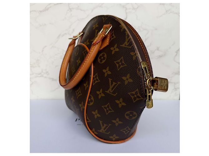 Louis Vuitton Borsa Monogram Ellipse PM Marrone Monogramma - vista 20