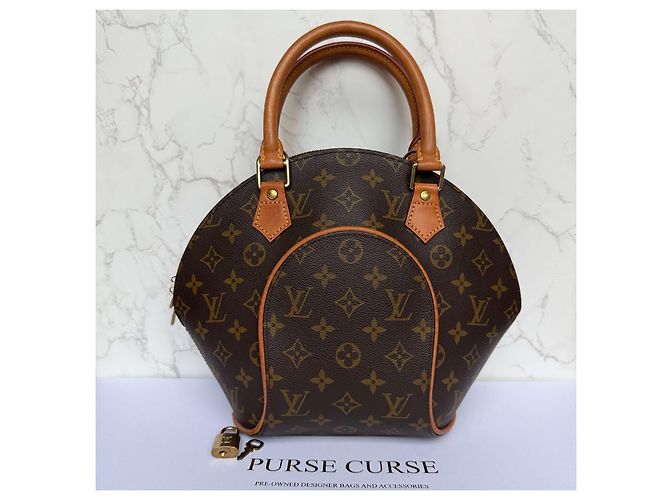 Louis Vuitton Borsa Monogram Ellipse PM Marrone Monogramma - vista 4