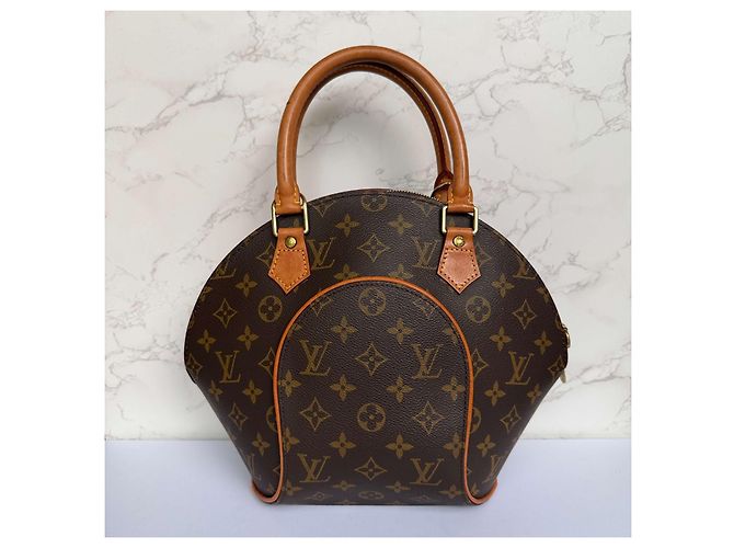 Louis Vuitton Borsa Monogram Ellipse PM Marrone Monogramma - vista 5