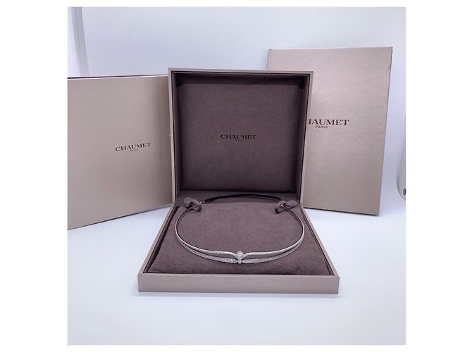 Collana Chaumet Crown of Love con Diamanti Argento - vista 5