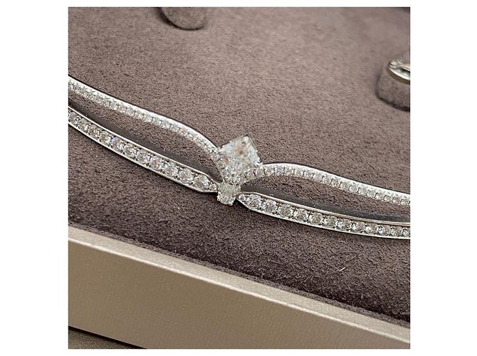 Collana Chaumet Crown of Love con Diamanti Argento - vista 8