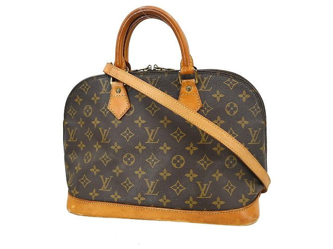 Borsa Louis Vuitton Alma Monogram Canvas PM Marrone - vista 2