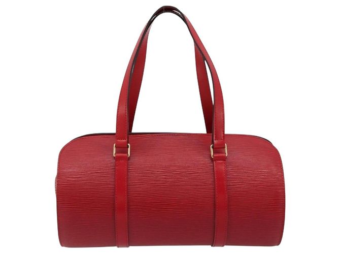 Tote Louis Vuitton Soufflot Epi Leather MM Rosso - vista 2