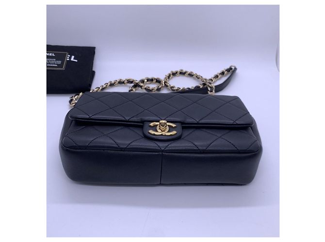 Borsa Chanel Classic Flap in pelle nera Nero - vista 6