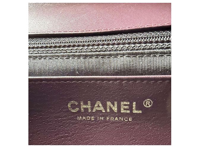 Timeless Chanel Borsa Reversed Chevron con patta in pelle nera Nero - vista 16