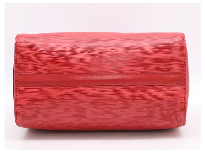 Borsa Louis Vuitton Speedy in pelle Epi 30 Rosso - vista 4
