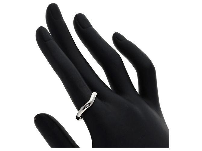 Anello a fascia curva Tiffany & Co. in platino - vista 6