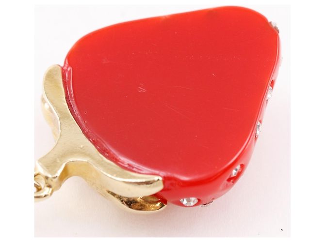 Orecchini Louis Vuitton Boucles de Reilles Fraises Rosa Rosso - vista 5