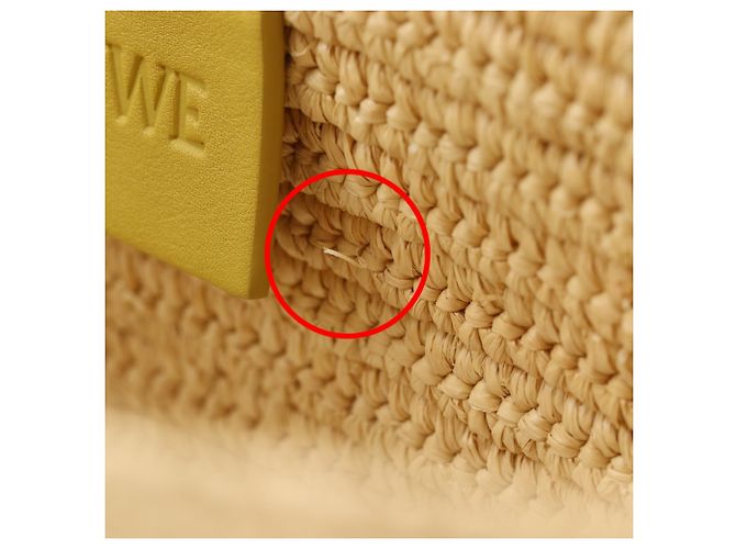 Borsa a mano Loewe Bunny Basket Beige Giallo - vista 14