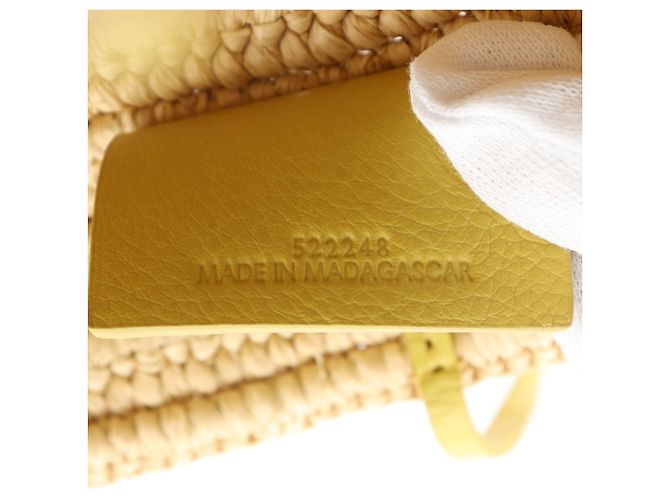 Borsa a mano Loewe Bunny Basket Beige Giallo - vista 17