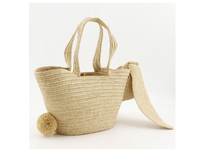 Borsa a mano Loewe Bunny Basket Beige Giallo - vista 3