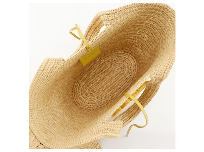 Borsa a mano Loewe Bunny Basket Beige Giallo - vista 6